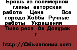 Брошь из полимерной глины, авторская работа. › Цена ­ 900 - Все города Хобби. Ручные работы » Украшения   . Тыва респ.,Ак-Довурак г.